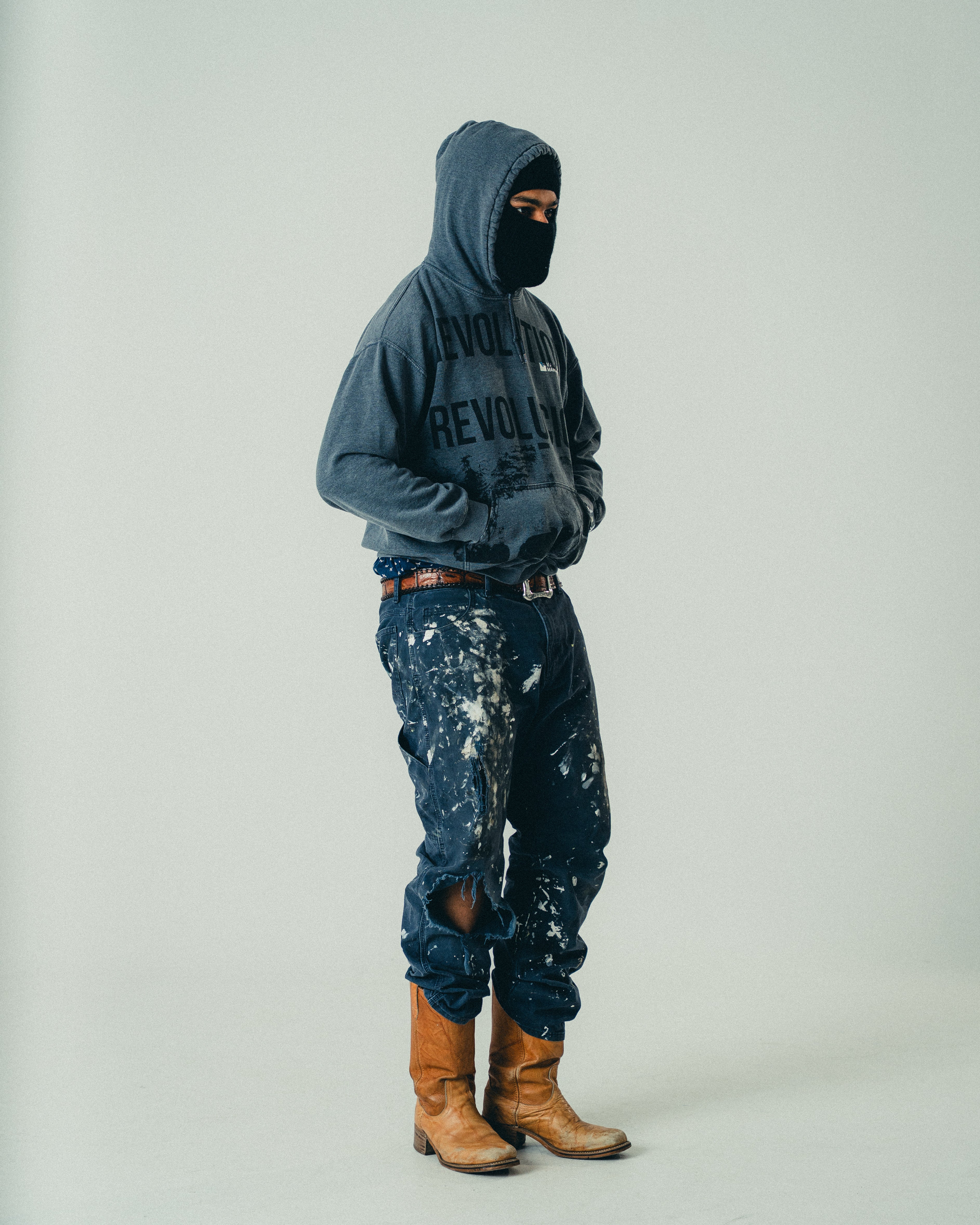 GREY REVOLUTION HOODIE