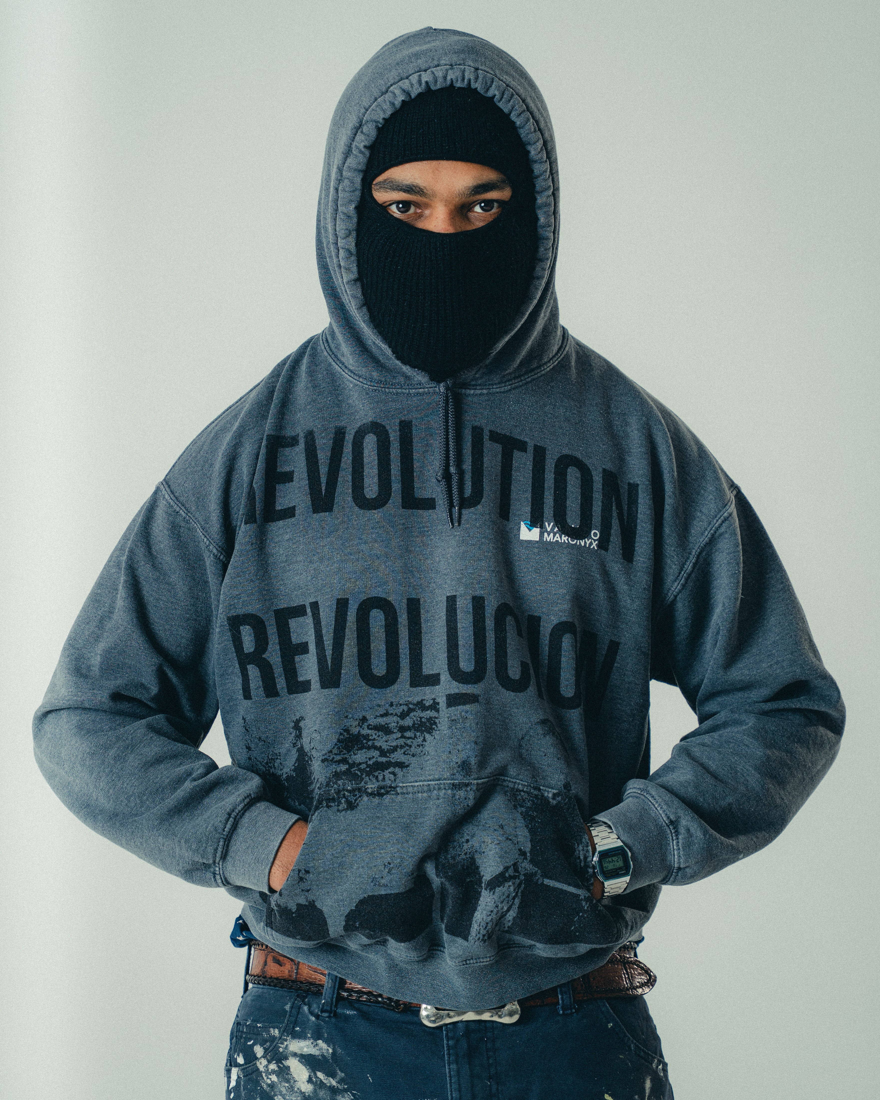 GREY REVOLUTION HOODIE