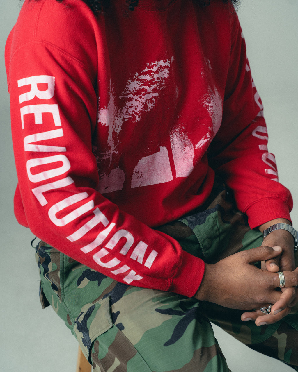 RED REVOLUTION CREWNECK